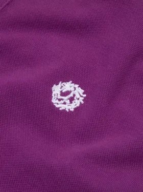 Koszulka polo „Peace Wreath” w kolorze fioletowym
