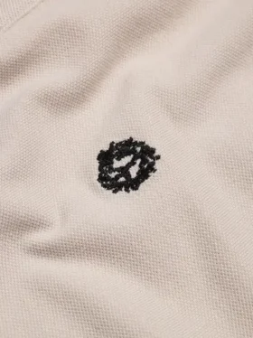 Koszulka polo „Peace Wreath” w kolorze kremowym