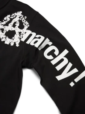 Koszulka z długim rękawem „Anarchy Wreath” – czarna