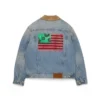 Kurtka Denim „Flag” w jasnym odcieniu