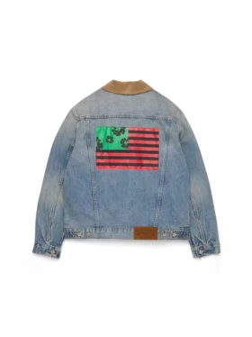 Kurtka Denim „Flag” w jasnym odcieniu