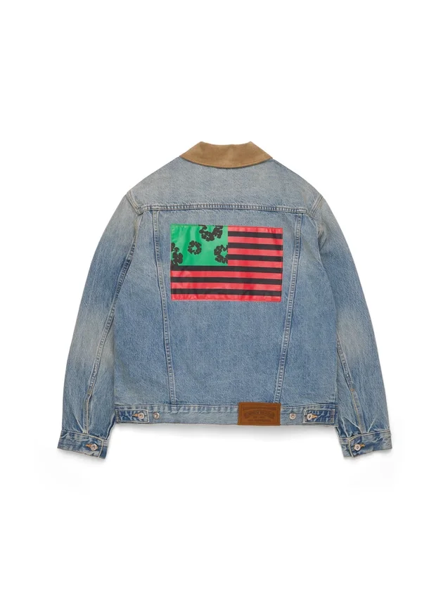 Kurtka Denim „Flag” w jasnym odcieniu