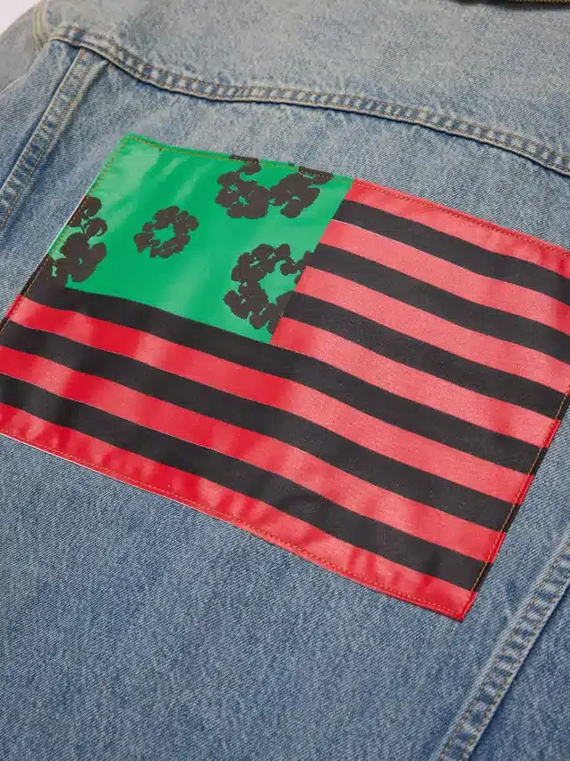 Kurtka Denim „Flag” w jasnym odcieniu