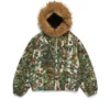 Kurtka robocza z kapturem „Birch Camo”, zielony kamuflaż