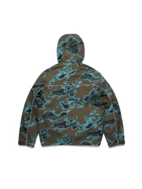 Kurtka wierzchnia z wzorem „Cloud Camo” i klejonymi szwami