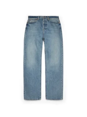 Luźne Denim w jasnym odcieniu