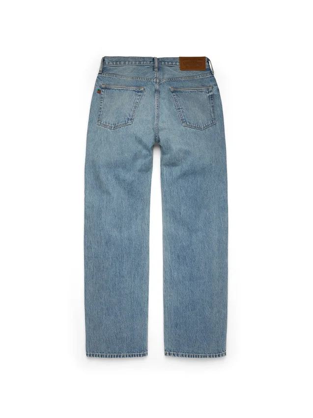 Luźne Denim w jasnym odcieniu