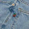 Luźne Denim w jasnym odcieniu