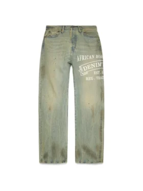 Luźne spodnie Denim ADG w stylu „Dirty Wash”