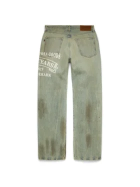 Luźne spodnie Denim ADG w stylu „Dirty Wash”