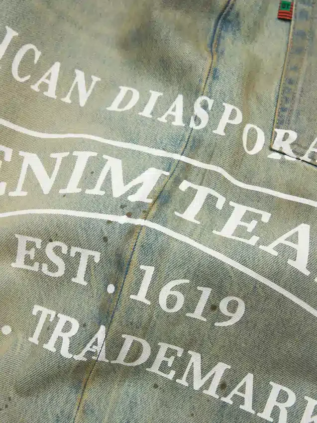 Luźne spodnie Denim ADG w stylu „Dirty Wash”