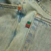 Luźne spodnie Denim ADG w stylu „Dirty Wash”