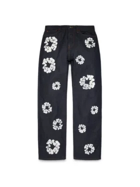 Luźne spodnie Denim Cotton Wreath z selvedge