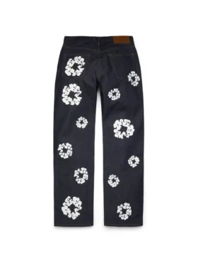 Luźne spodnie Denim Cotton Wreath z selvedge