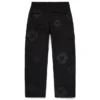 Spodnie cargo z motywem Mono Wreath – czarne