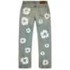 Spodnie Denim „Cotton Wreath” o prostym kroju, w wykończeniu „Dirty Wash”