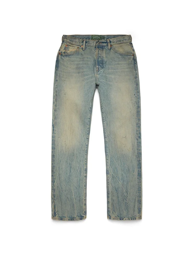 Spodnie Denim o prostym kroju, w kolorze „Dirty Wash”