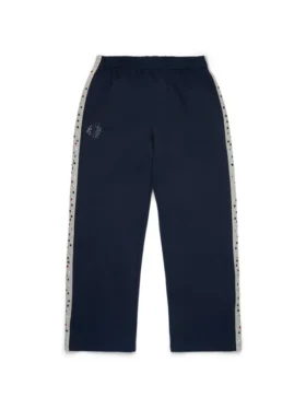Spodnie dresowe Denim U z kryształkami, granatowe