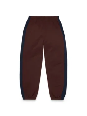 Spodnie dresowe Denim U z wstawkami – brązowe