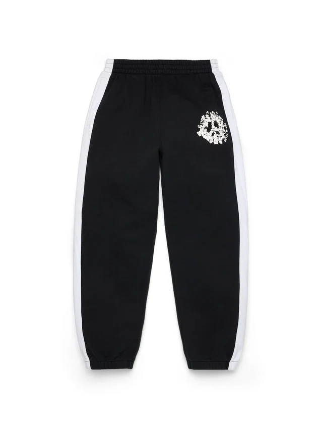 Spodnie dresowe Denim U z wstawkami – czarne