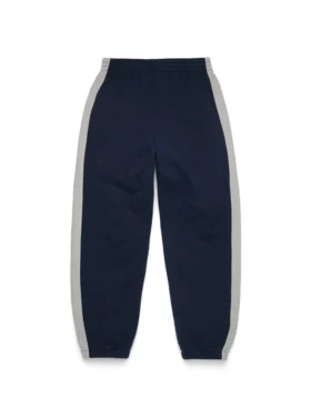 Spodnie dresowe Denim U z wstawkami – granatowe