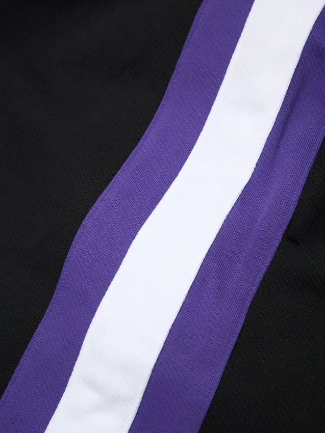 Spodnie dresowe DT Stripe z otwartym dołem – czarne