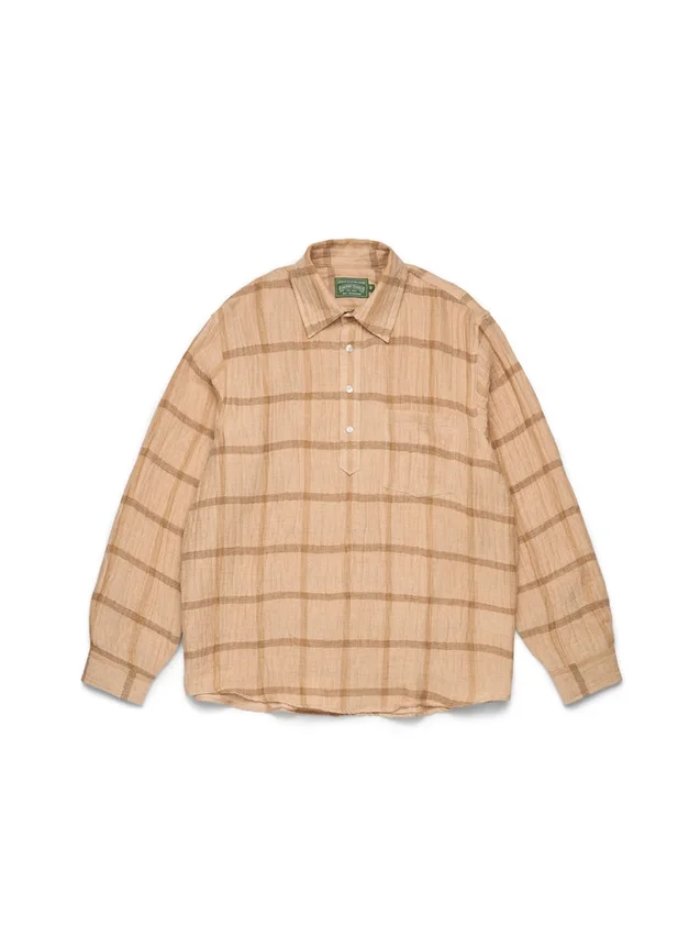 Sweter Overcheck w kolorze tan