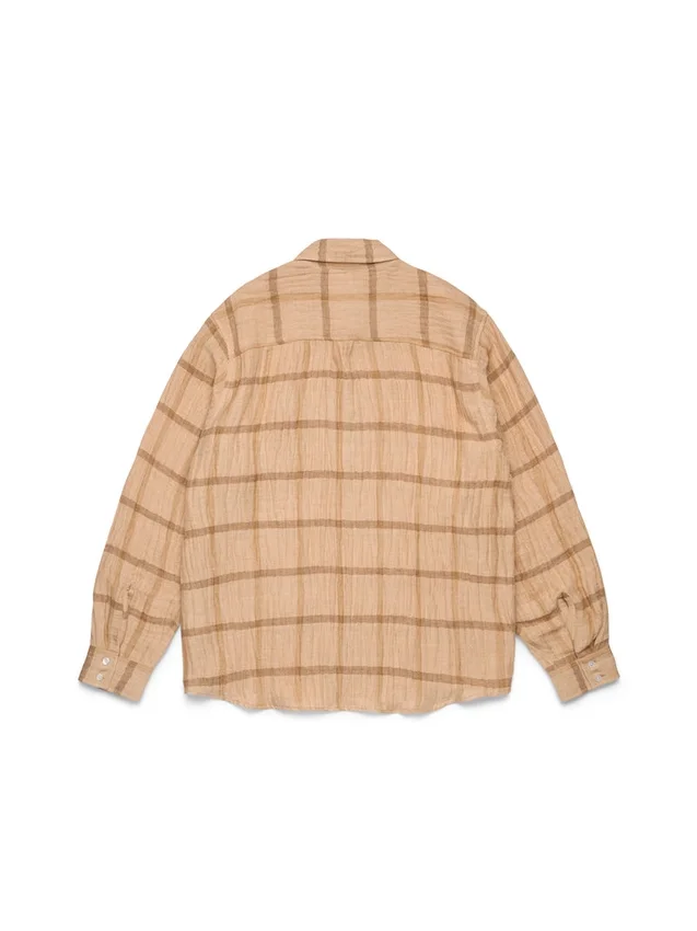 Sweter Overcheck w kolorze tan