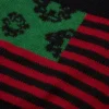 Szalik z flagą panafrykańską z motywem wianka – czarny