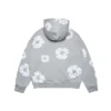 Szara bluza z kapturem i zamkiem „Cotton Wreath Hoodie”