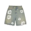 Szorty Denim „Cotton Wreath” w stylu „Dirty Wash”