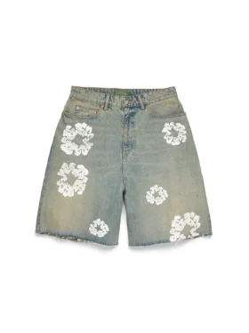 Szorty Denim „Cotton Wreath” w stylu „Dirty Wash”