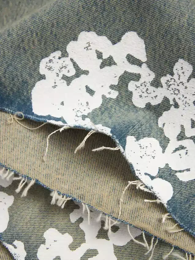 Szorty Denim „Cotton Wreath” w stylu „Dirty Wash”