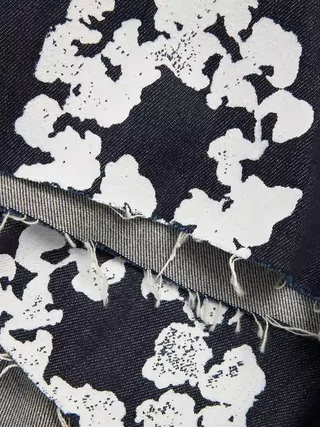 Szorty Denim „Cotton Wreath” z tkaniny selvedge