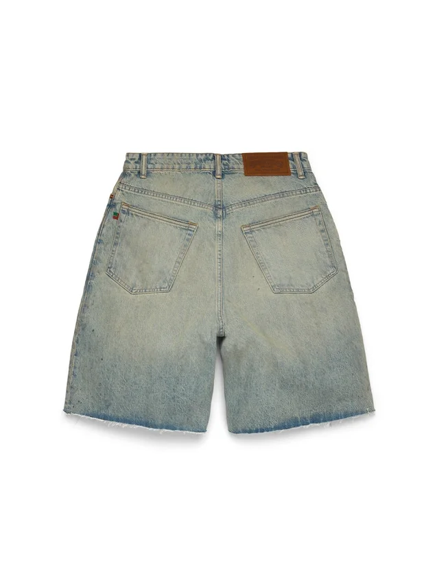 Szorty Denim w stylu „Dirty Wash”