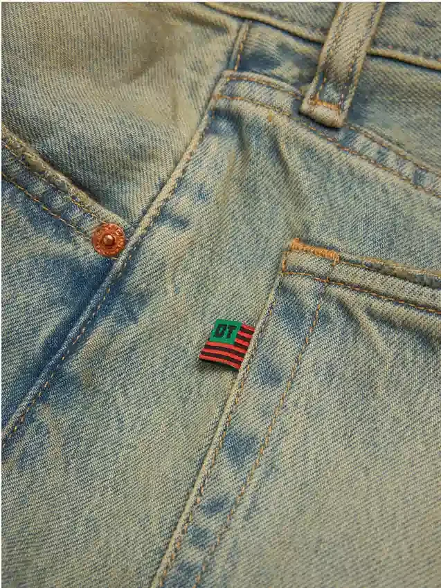 Szorty Denim w stylu „Dirty Wash”