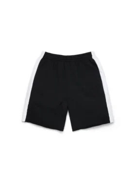 Szorty dresowe Denim U z wstawkami, czarne