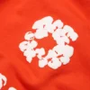 Szorty dresowe z motywem „Cotton Wreath” w kolorze ciemno pomarańczowym