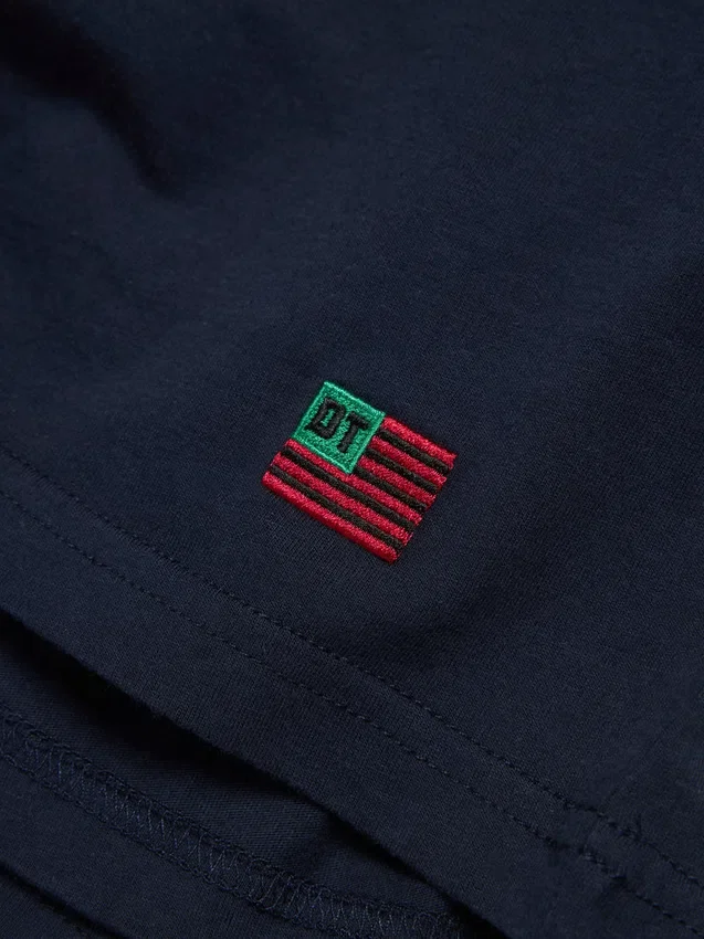 Zestaw 3 koszulek DT Flag w kolorze granatowym