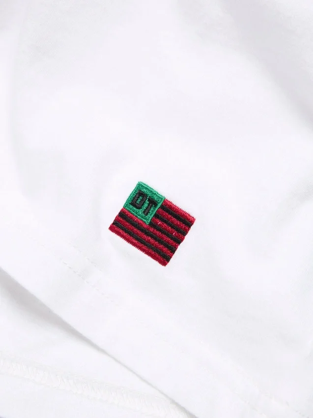 Zestaw 3 koszulek z długim rękawem DT Flag – białe