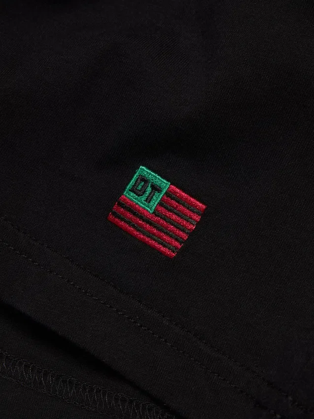 Zestaw 3 koszulek z długim rękawem DT Flag – czarny